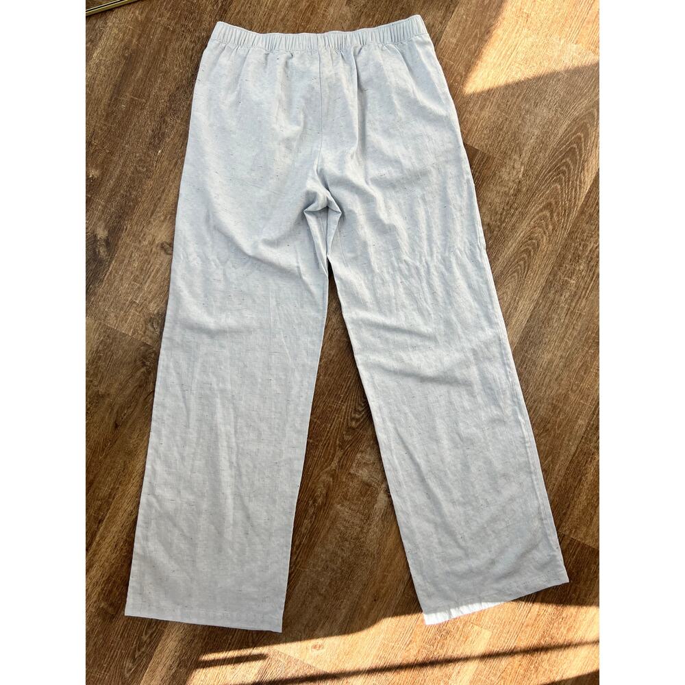 Onia Mila Sailing Blue Light Blue Checkered Beachy Pants - Picture 6 of 6